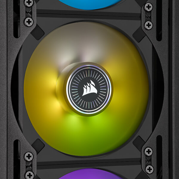 Corsair iCUE ML120 RGB Elite Premium 120mm PWM Magnetic Levitation Triple Fan Kit (Black)